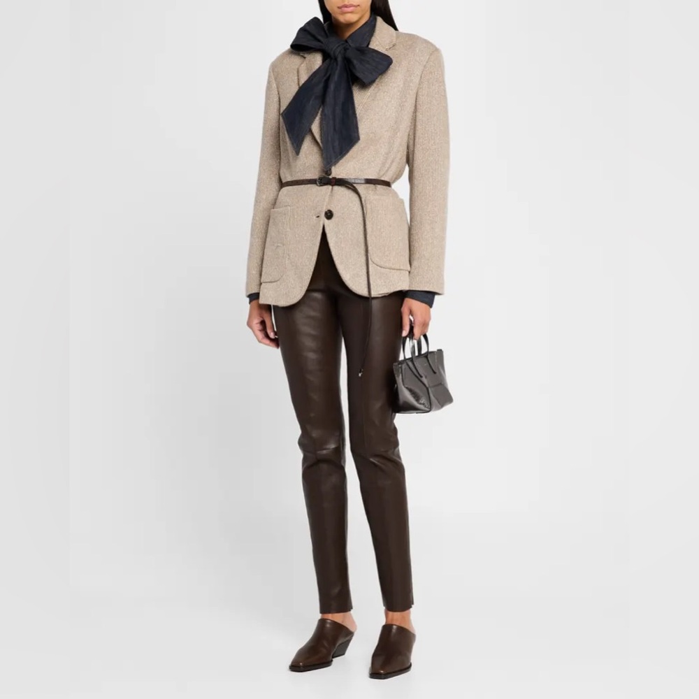 Brunello Cucinelli Dark Brown Leggings